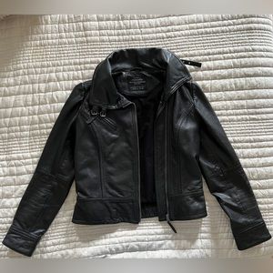 All Saints Genuine Belvedere Leather Biker Jacket